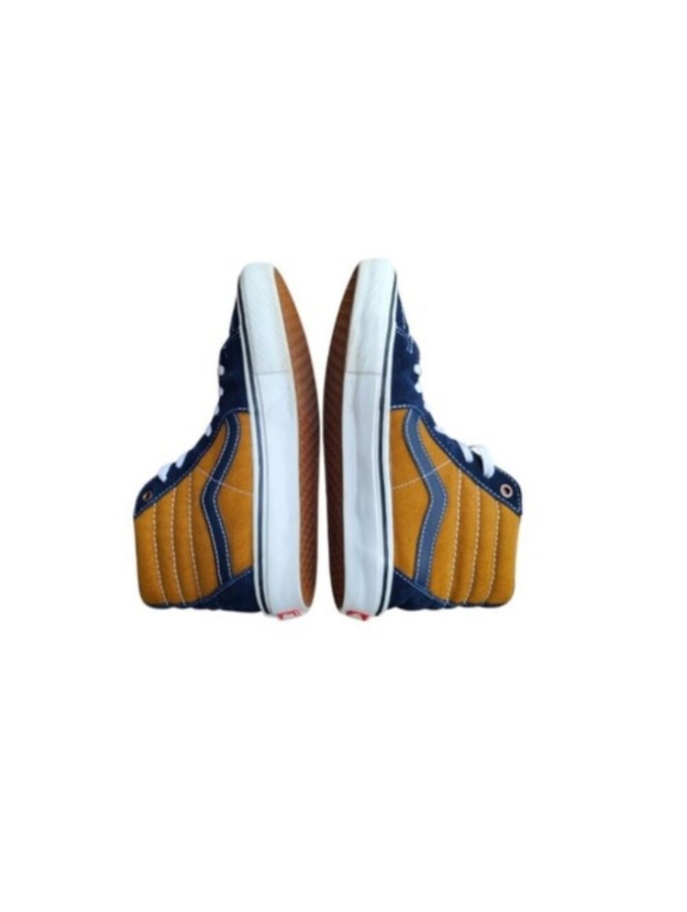 Vans Andrew Reynolds Blue Brown Athletic Tennis Hi Skate Sneaker Men 7.5 Wall - Picture 4 of 10